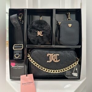 Juicy Couture 4pc Black Crossbody Bag Set